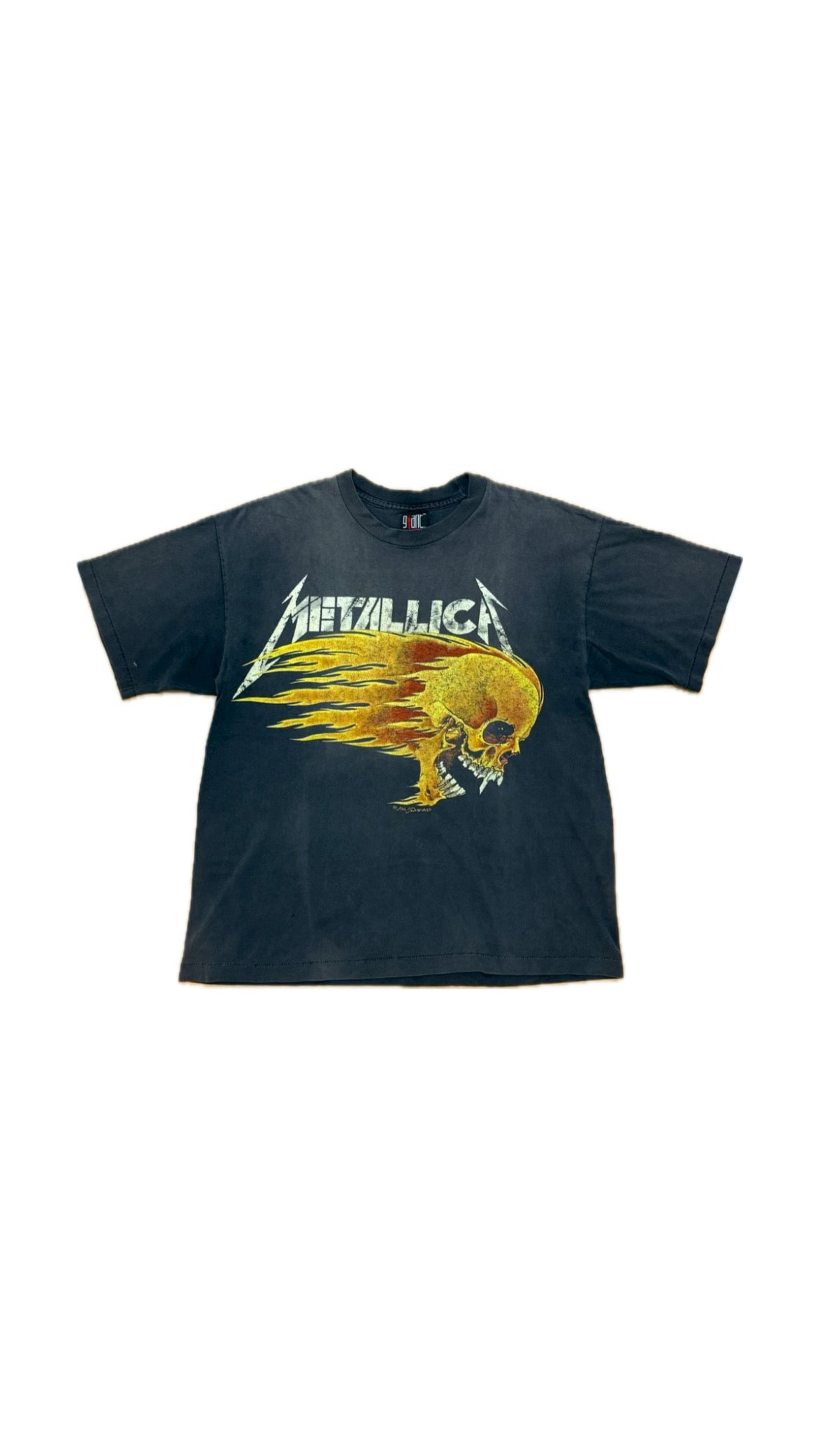 METALLICA PUSHEAD SIDE FLAME. sizeXL – TENGEN Vintage