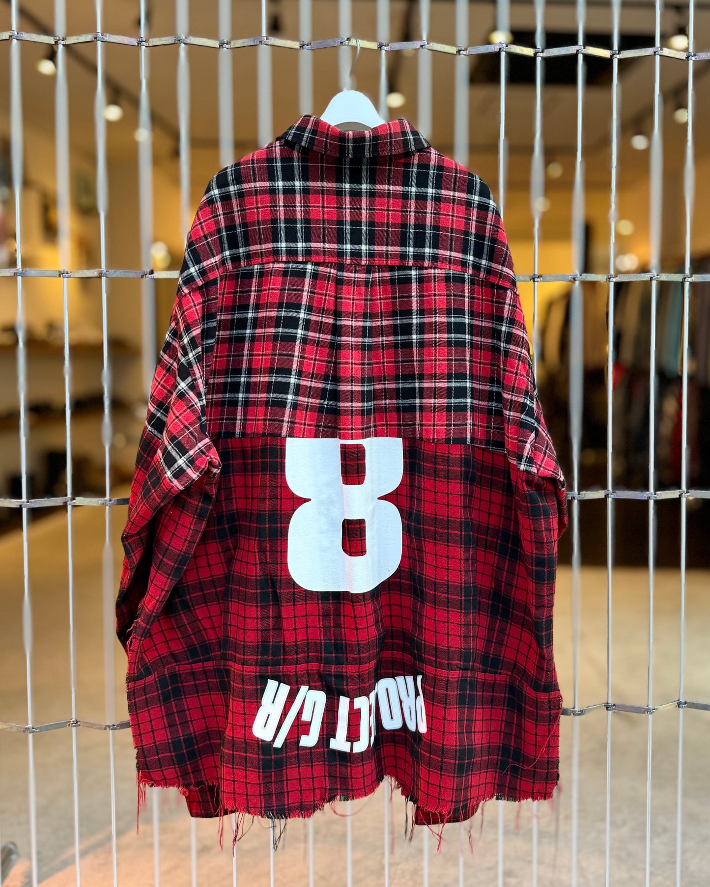 PROJECT G/R UPSIDE-DOWN CHECKED SHIRTS