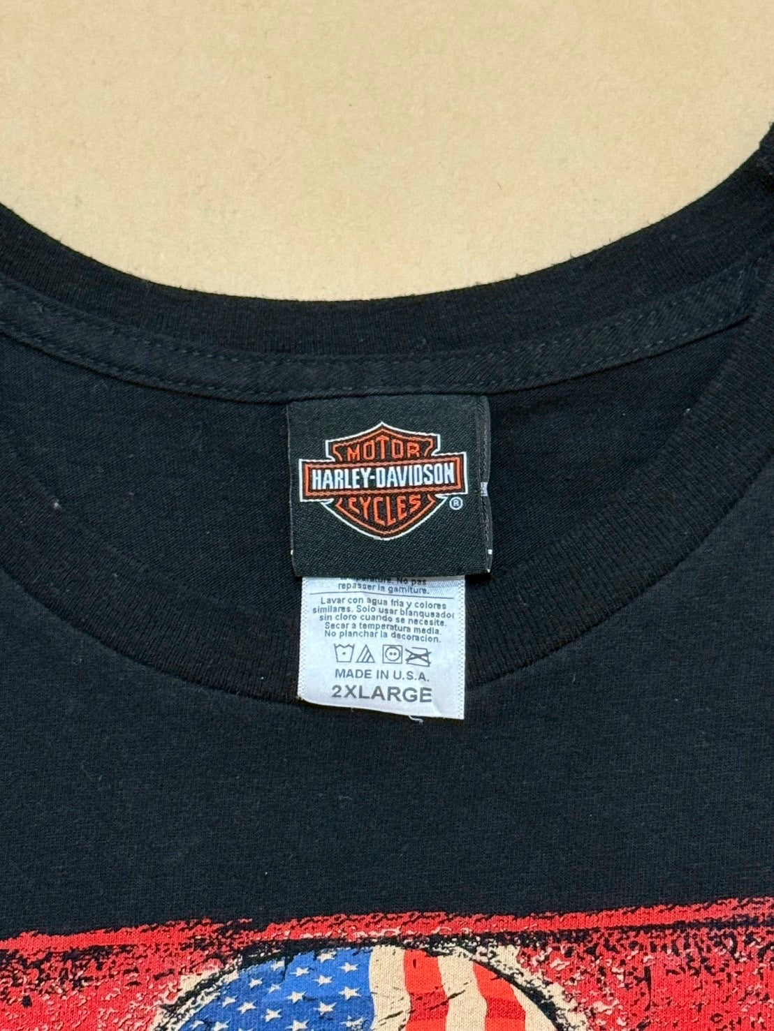 Harley-Davidson Skull Print T-Shirt Black Size 2XL – TENGEN