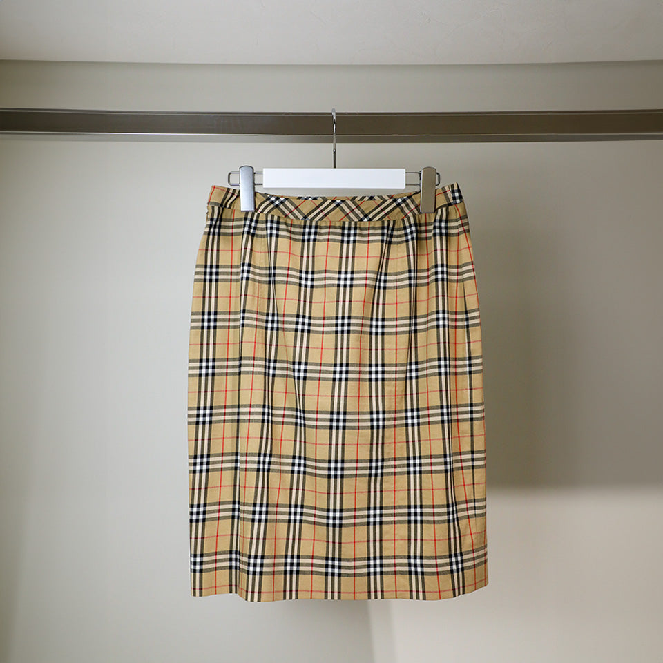 【BURBERRY】BLUE LABEL チェック タイトスカート BURBERRY BLUE LABEL ノバチェック柄タイトスカート 36 - メルカリ