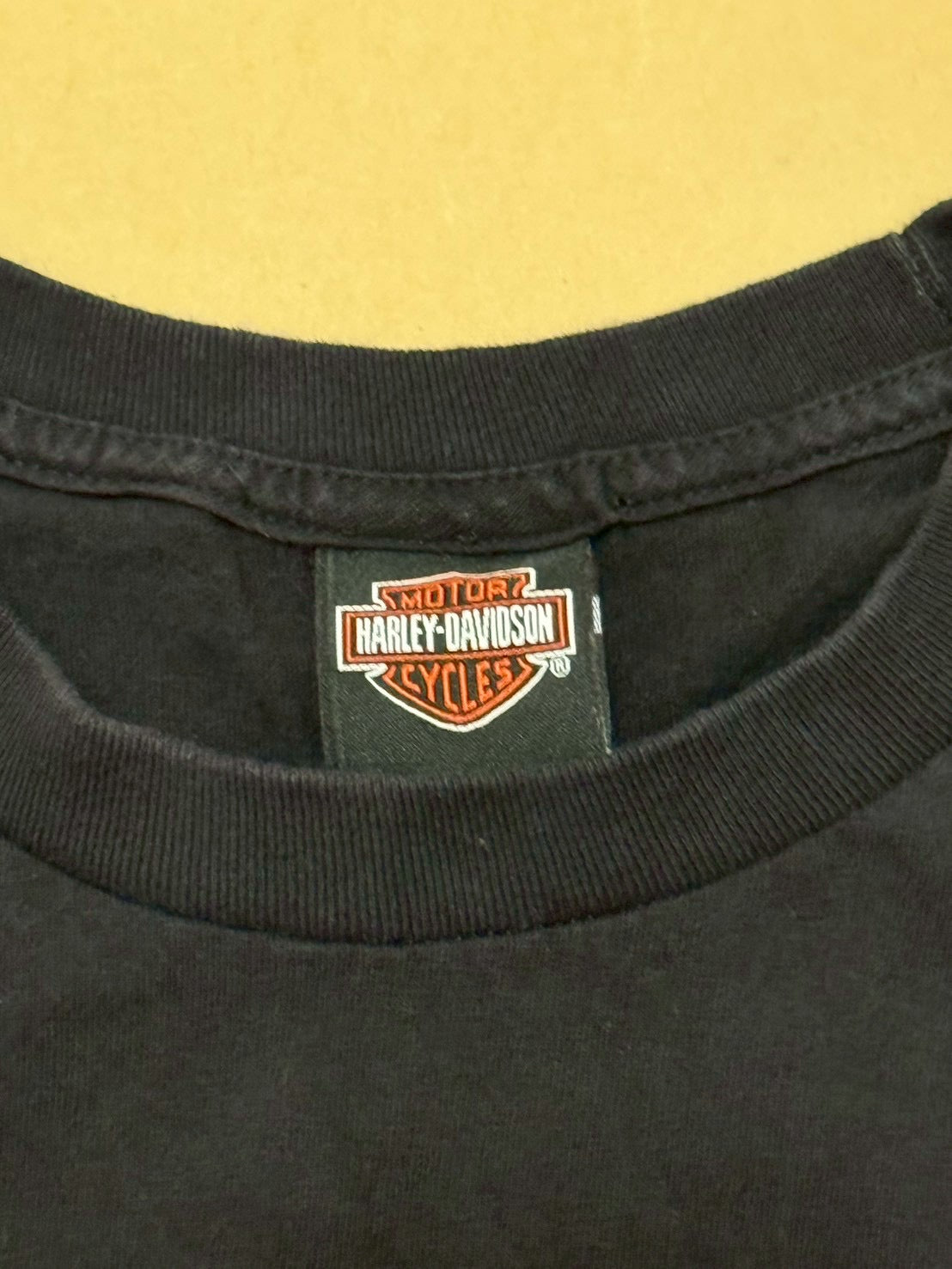 HARLEY-DAVIDSON ロングTシャツ　XＬ　ブラック　ハワイ限定　新品 Harley Davidson☆ホノルル / ハワイ限定 長袖Tシャツ (Harley