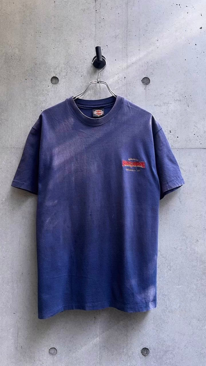 Harley-Davidson ネイビー Tシャツ L 00's USA製 Harley Davidson L/S