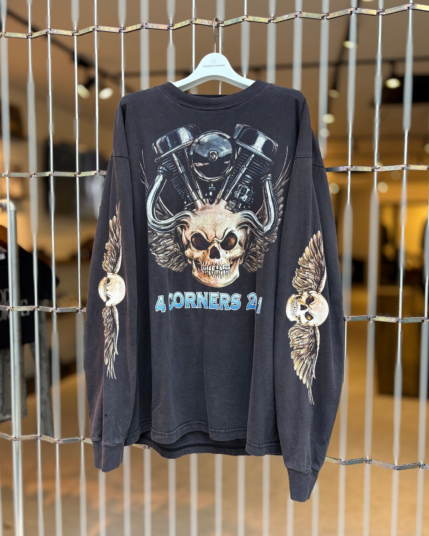 USED skull L/S tee
