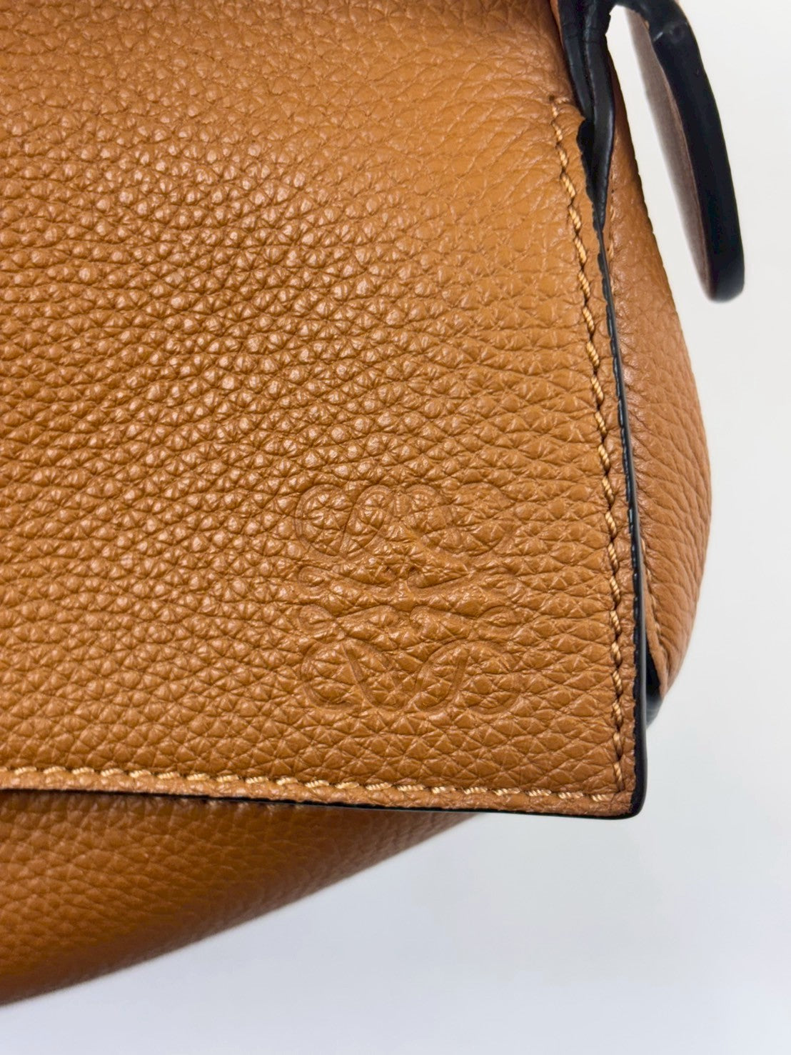 Loewe Puzzle Leather  2WAY Handbag Brawn