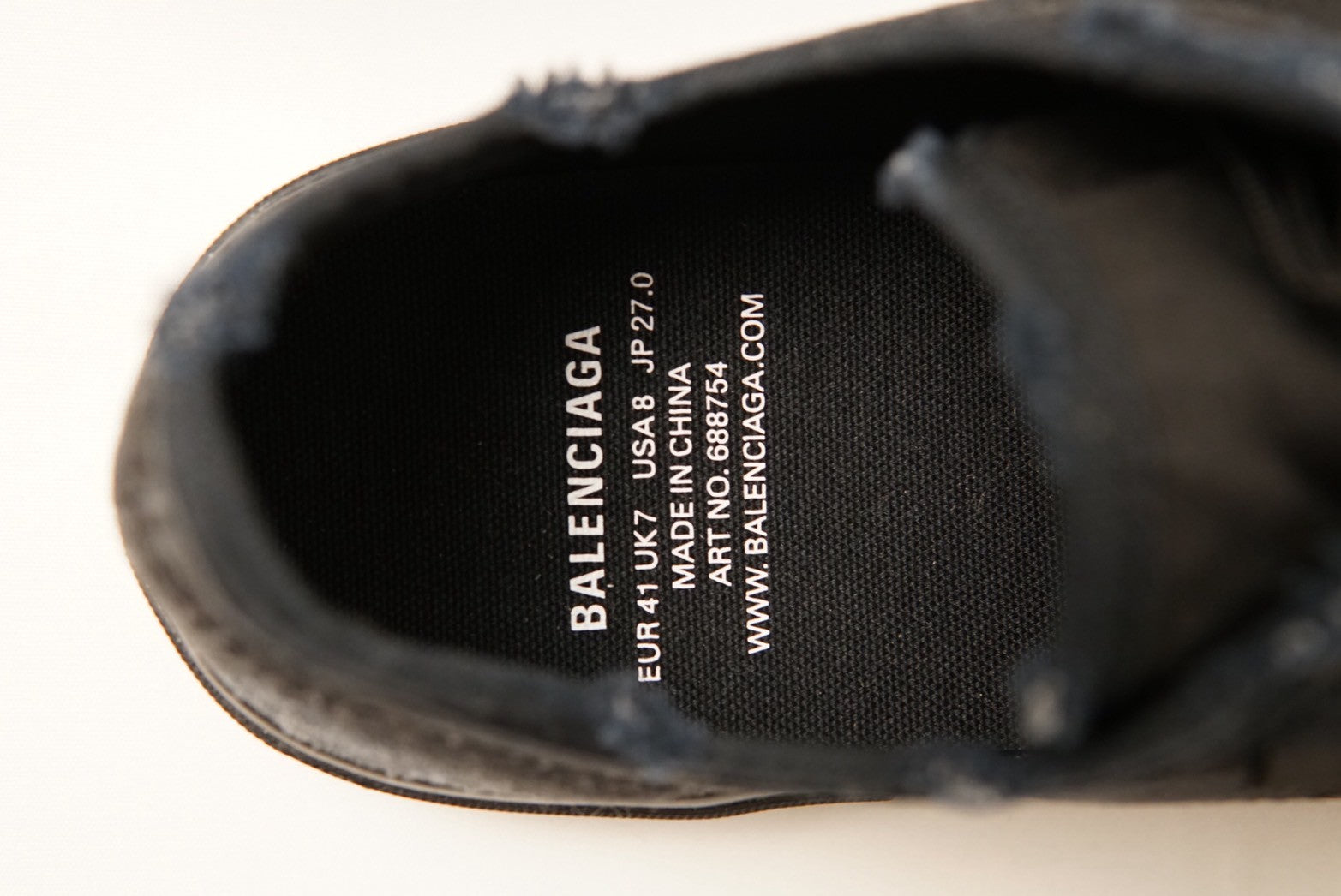 BALENCIAGA paris sneaker 41 black Low