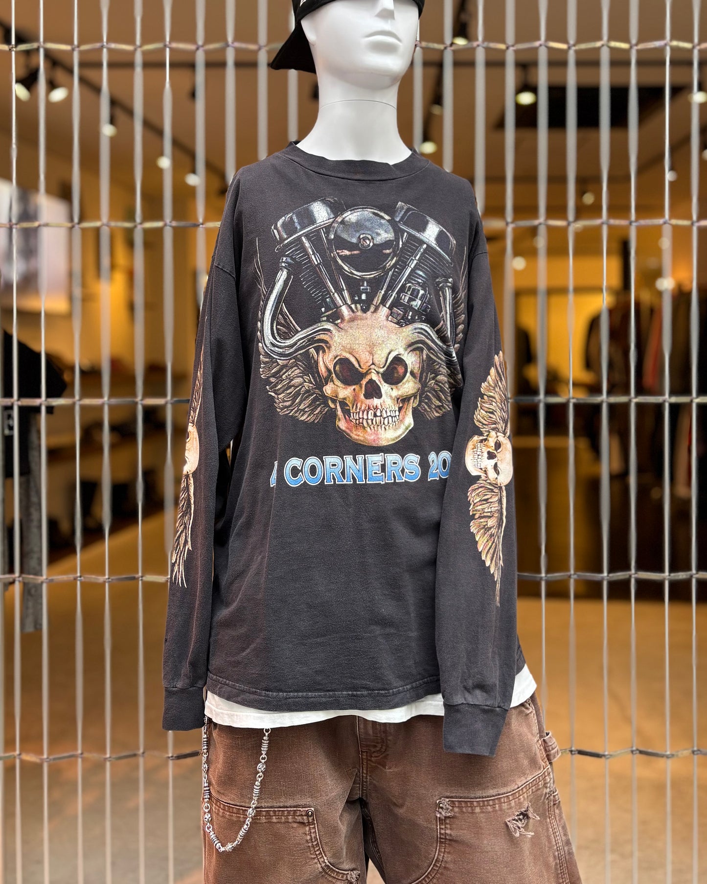 USED skull L/S tee