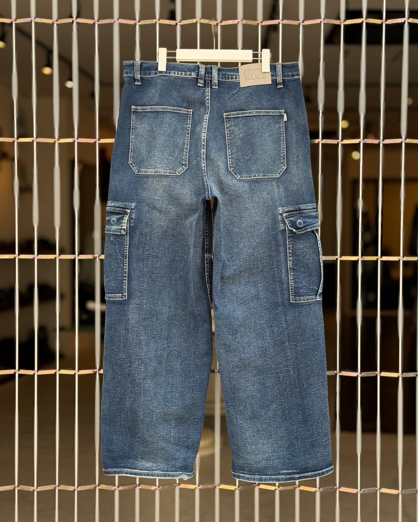 PRO CLUB cargo denim pants