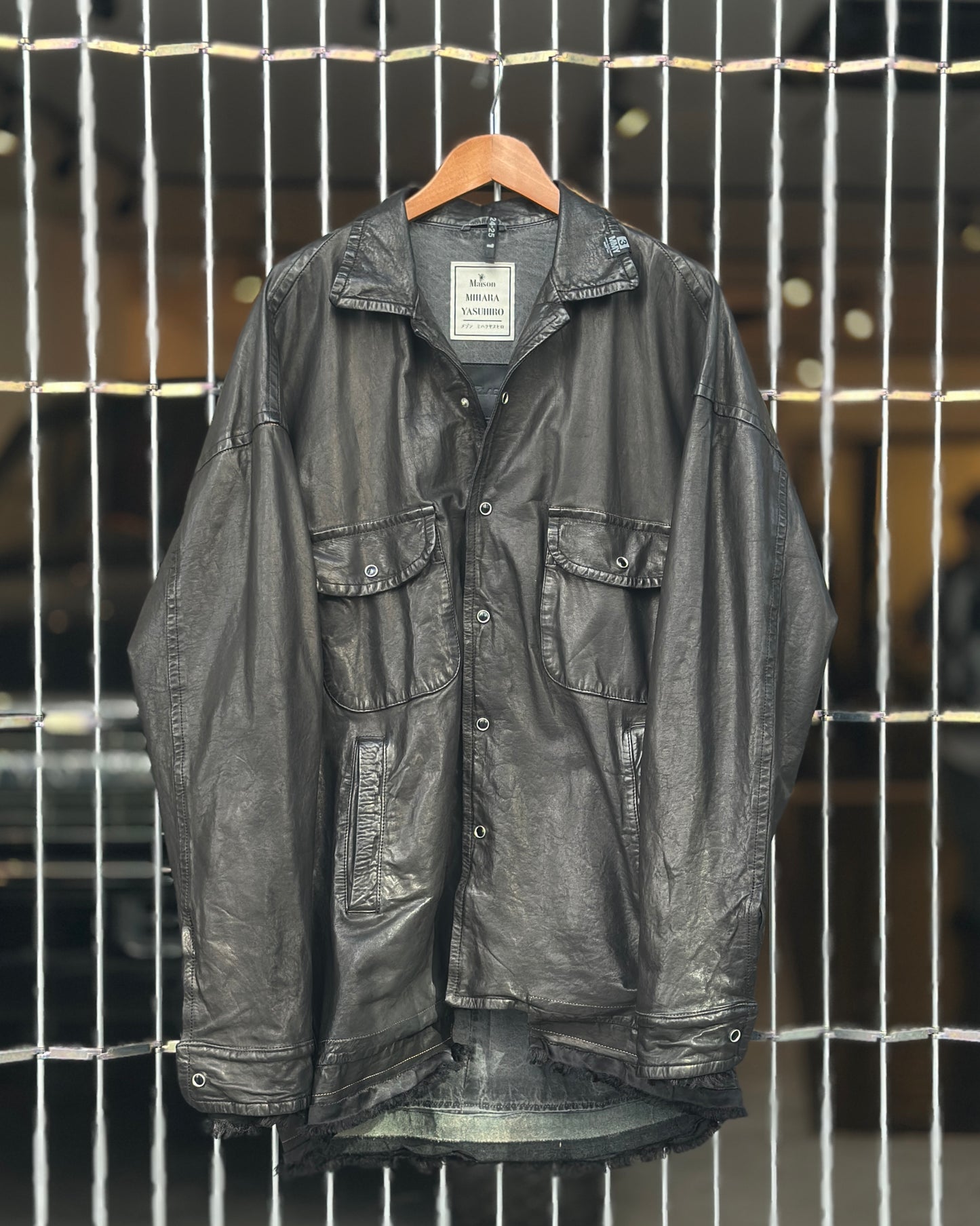 Maison MIHARA YASUHIRO x BACKLASH Smooth Leather Shirts