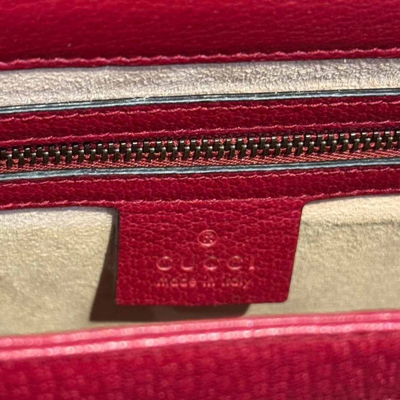 GUCCI Queen Margaret 2way Handbag GG Supreme Red