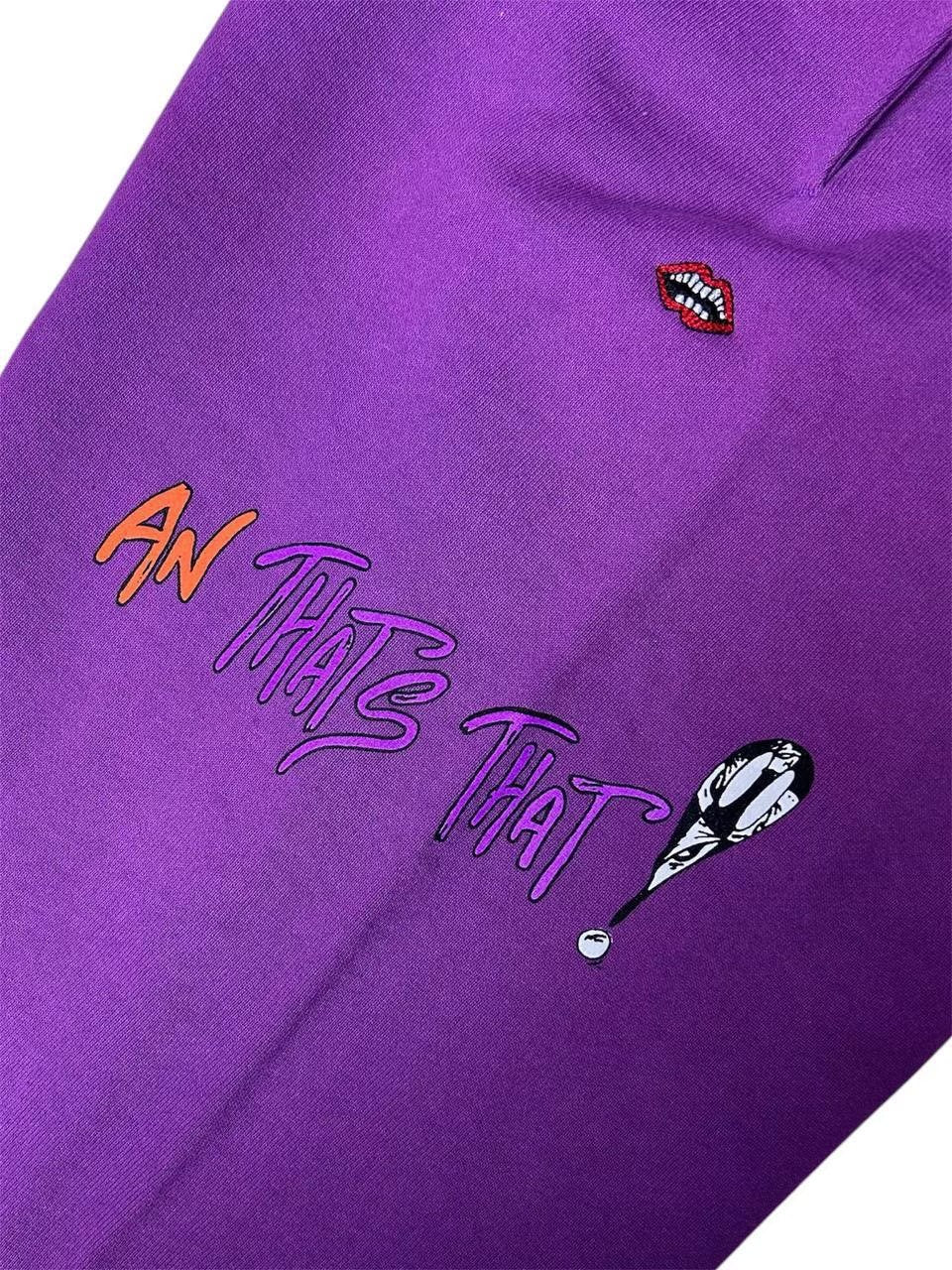 Chrome Hearts Matty Boy Printed Sweatpants Purple Size M