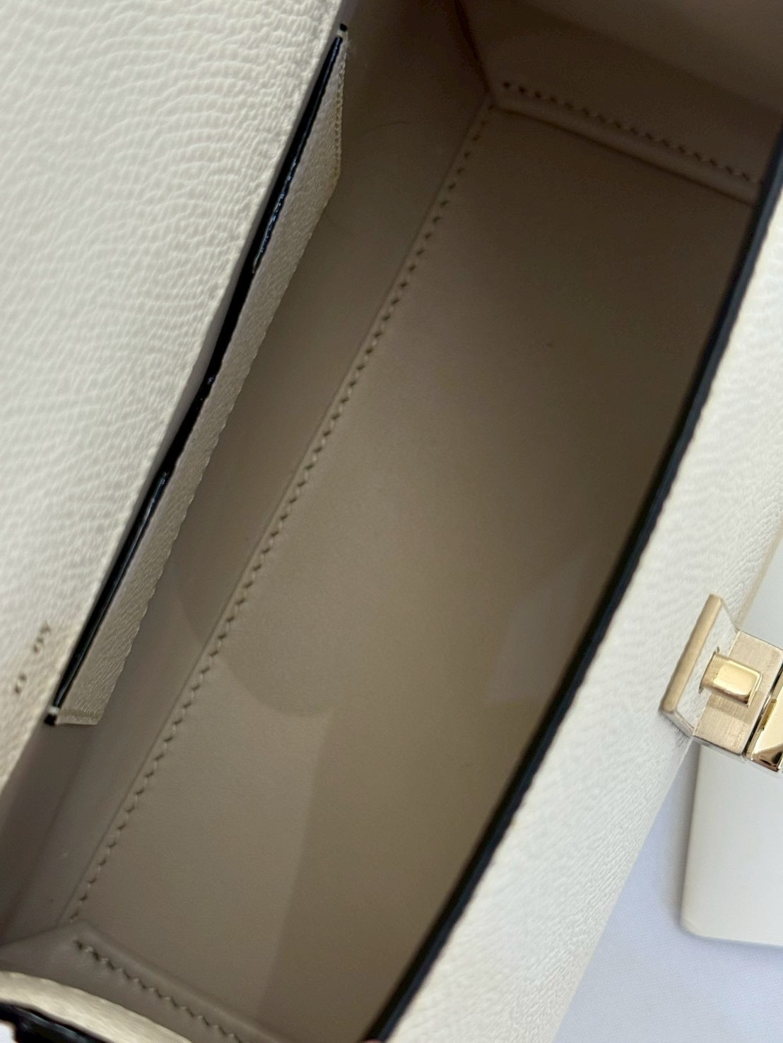 Valextra Iside Mini Ivory