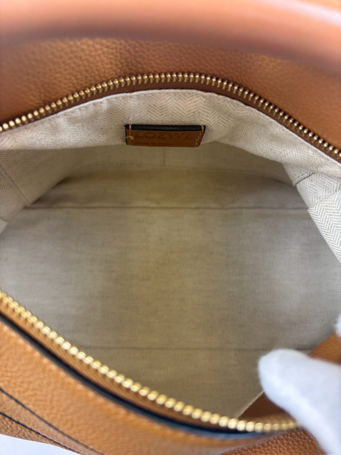 Loewe Puzzle Leather  2WAY Handbag Brawn