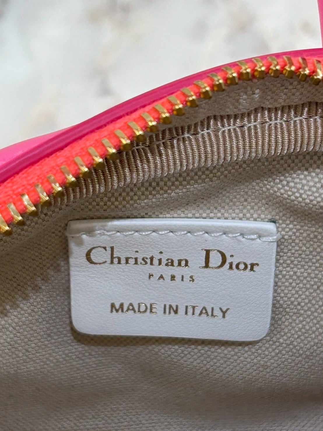 Christian Dior VIBE Mini Bowling Bag in Calf Pink