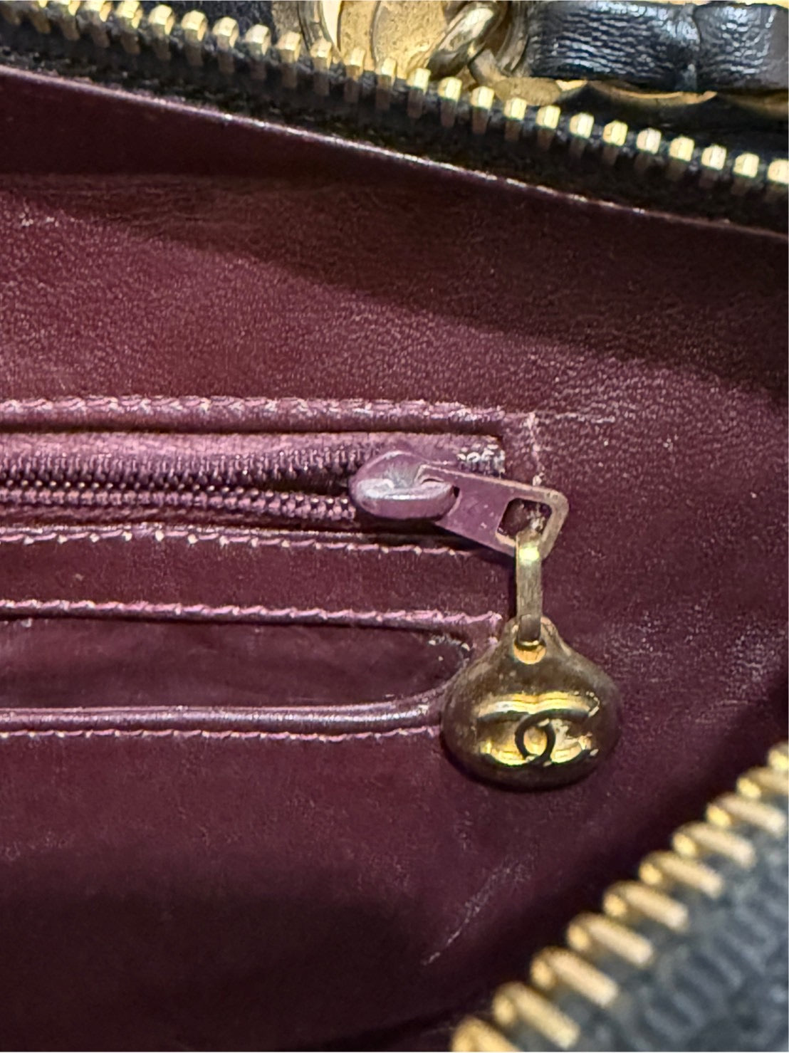 CHANEL Matelasse Lambskin Chain Shoulder Bag