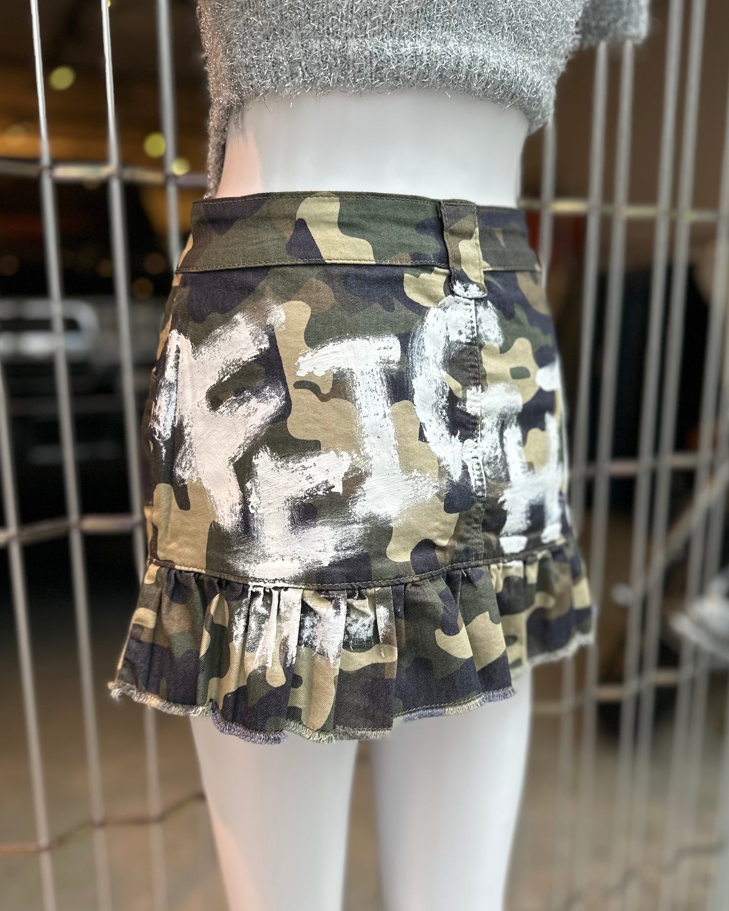 USED mini skirt