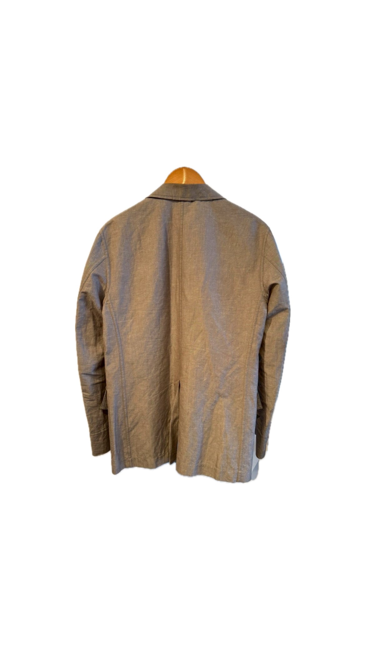 THE GIGI Cotton Linen Jacket Brown Size 44 (S)