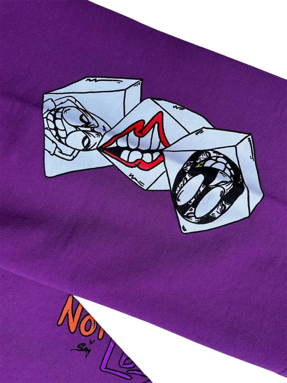 Chrome Hearts Matty Boy Printed Sweatpants Purple Size M