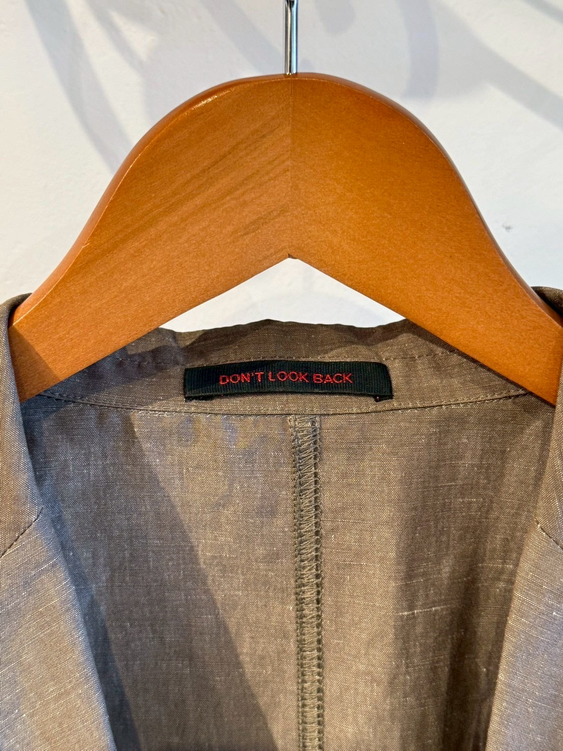 THE GIGI Cotton Linen Jacket Brown Size 44 (S)