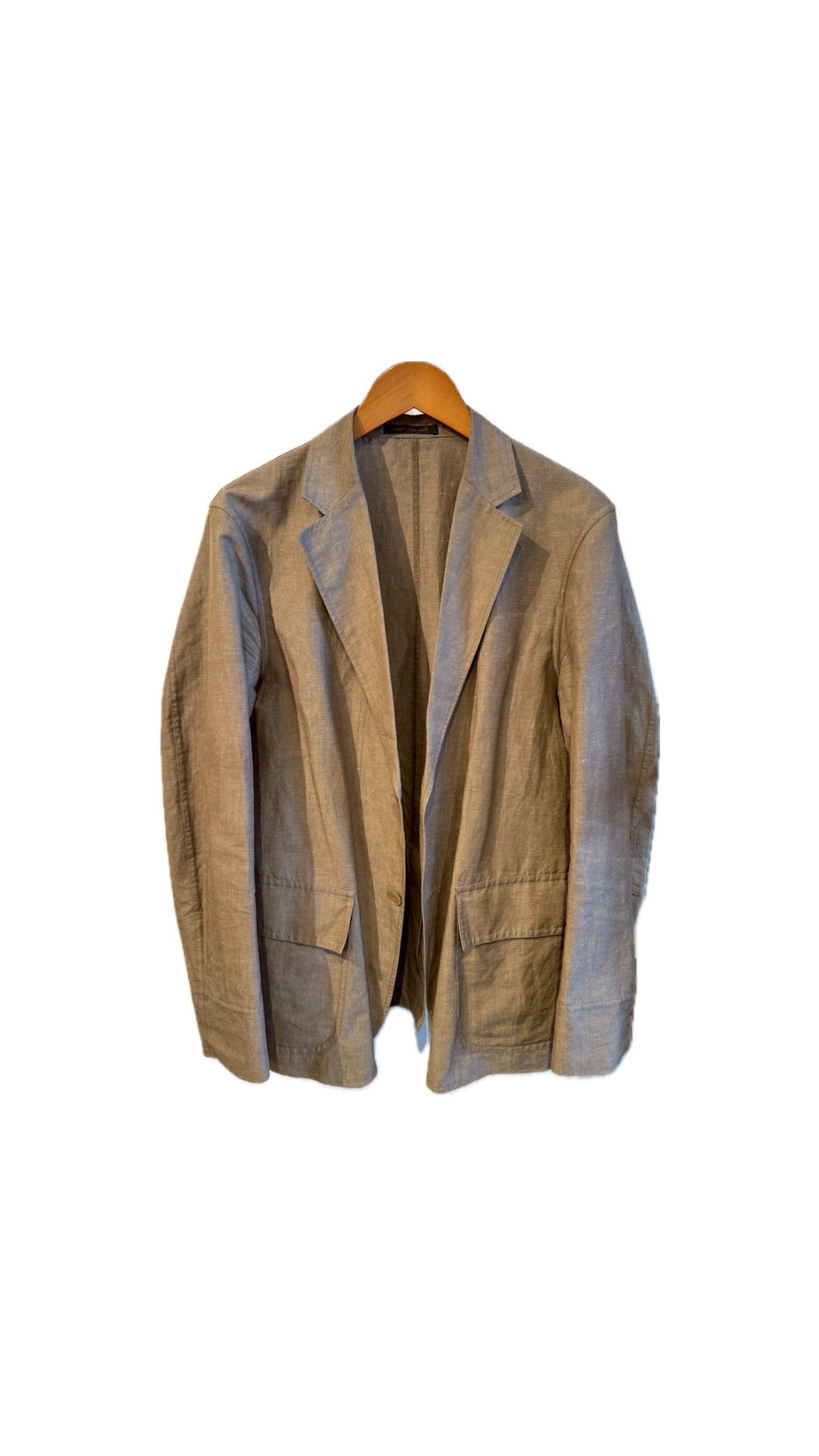 THE GIGI Cotton Linen Jacket Brown Size 44 (S)
