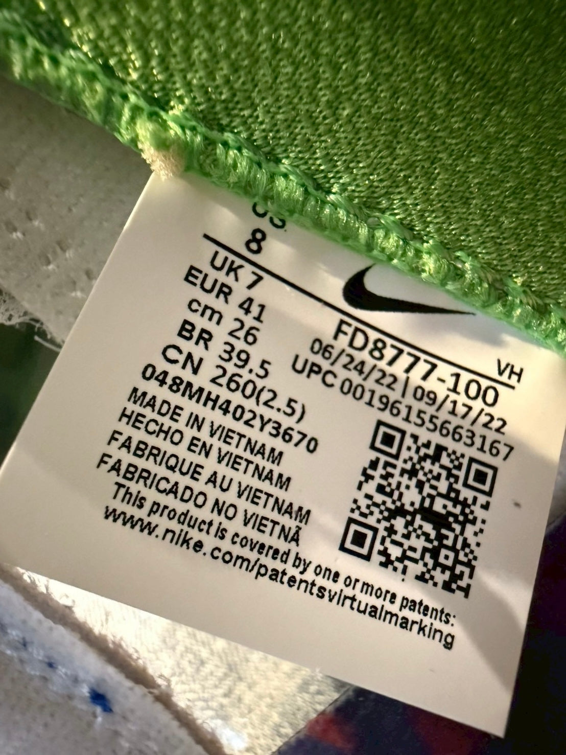 NIKE SB DUNK LOW OG QS SANDY BODECKER white/hyper royal-mean green fd8777-100 multicolor size 26cm