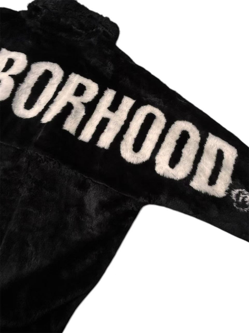 NEIGHBORHOOD Blouson Fur Logo Jacket Black Size L
