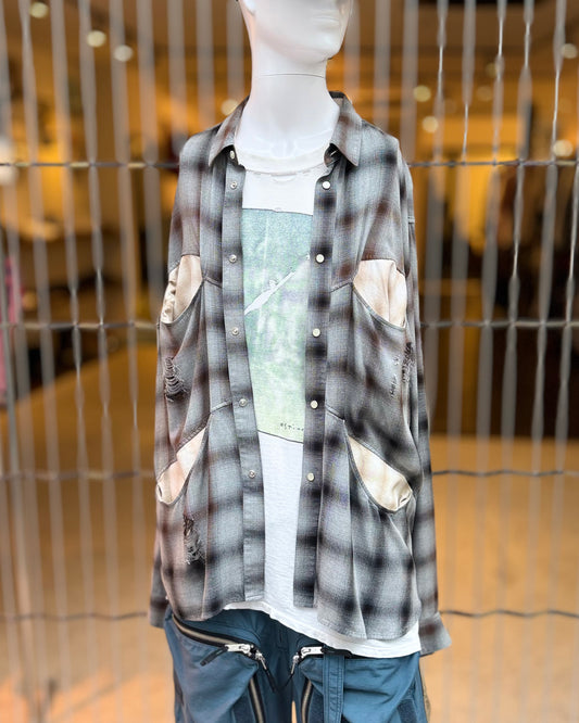KHOKI Vintage-effect shirt